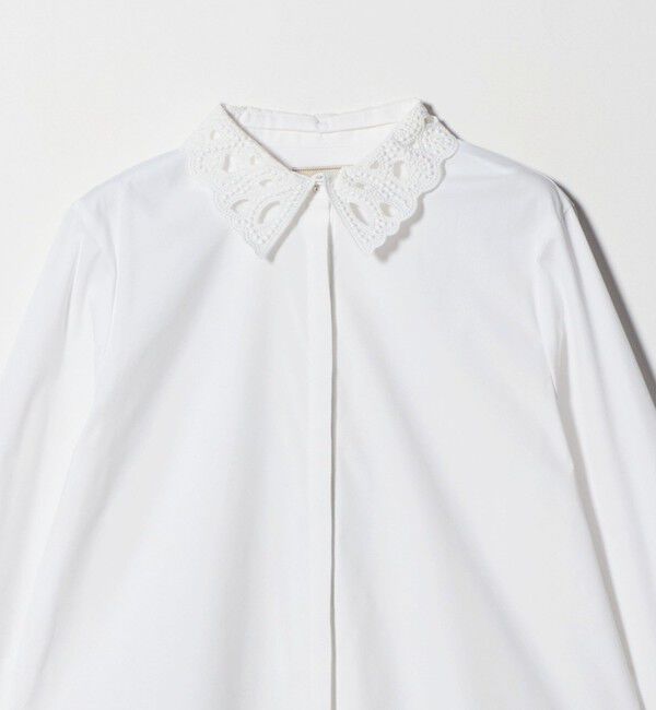 UNITED ARROWS「エンブロイダリー カラー シャツ ‐ウォッシャブル‐」|シャツ・ブラウス|