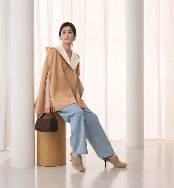 UNITED ARROWS「バイカラー リバー フードケープ」|その他|