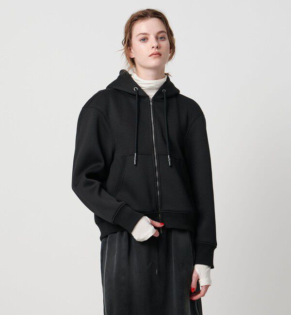 ASTRAET「＜ASTRAET＞ダンボール ジップパーカー」|パーカー|BLACK