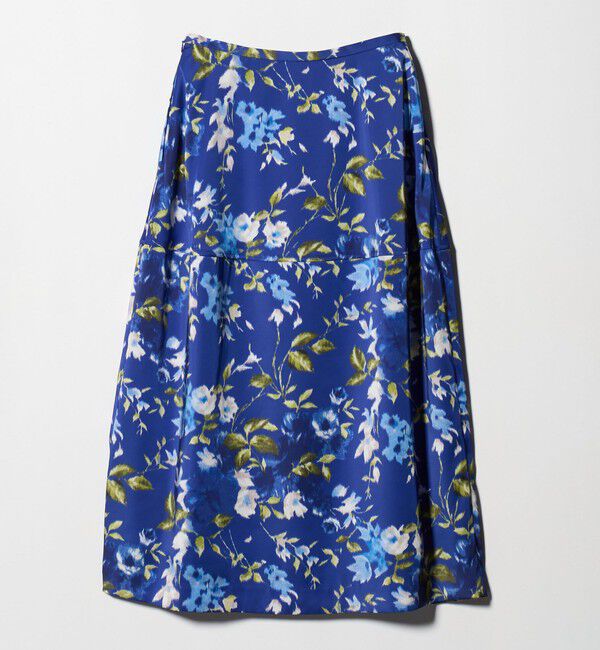 UNITED ARROWS「サテン コクーン プリント スカート ‐ウォッシャブル‐」|スカート|