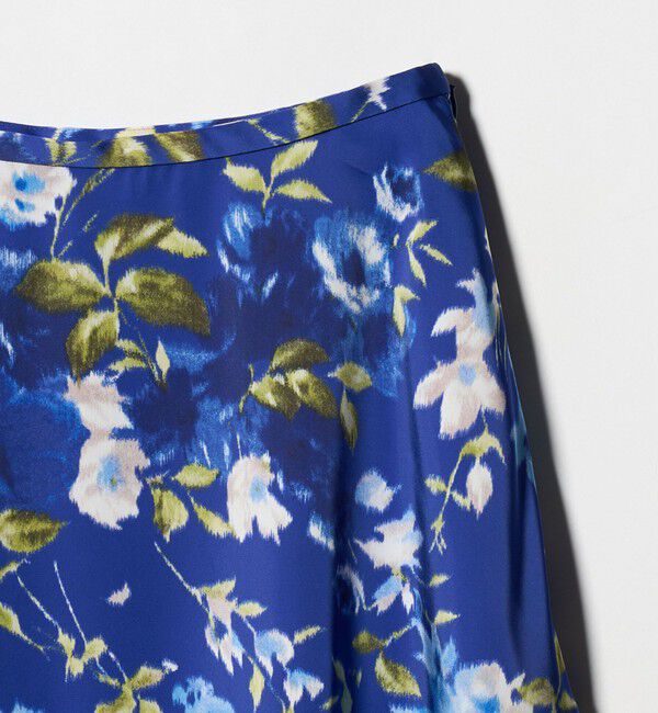 UNITED ARROWS「サテン コクーン プリント スカート ‐ウォッシャブル‐」|スカート|