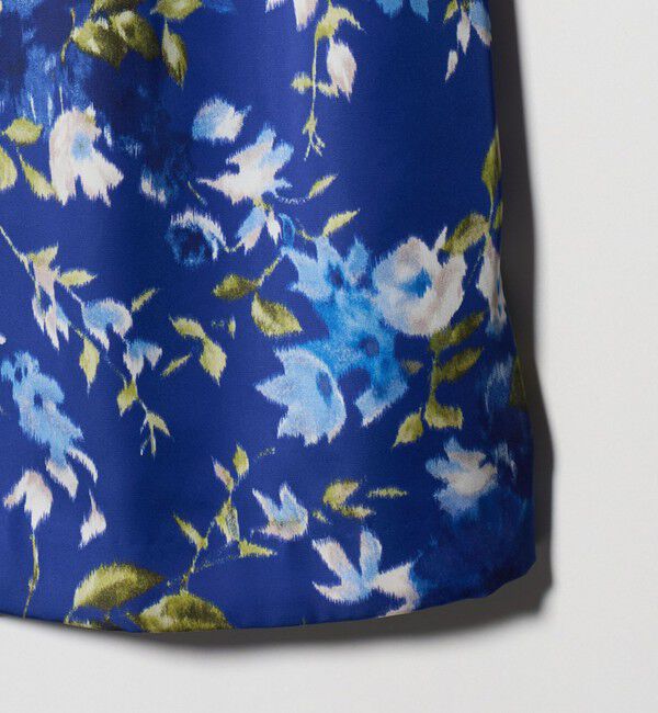 UNITED ARROWS「サテン コクーン プリント スカート ‐ウォッシャブル‐」|スカート|