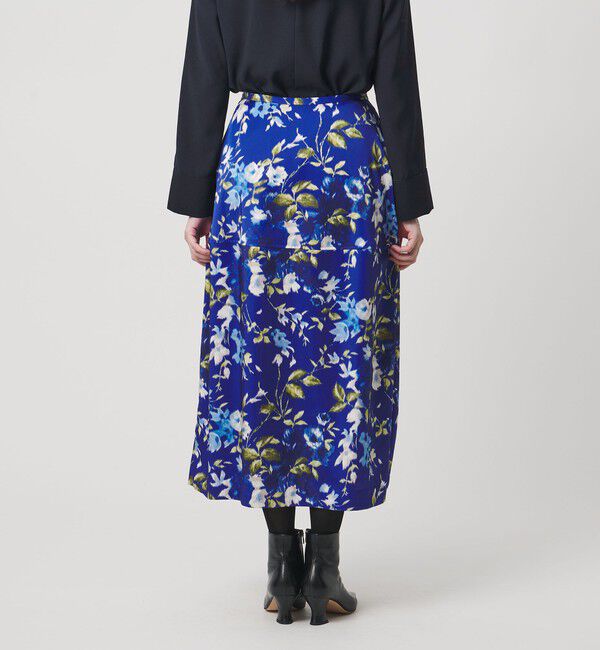 UNITED ARROWS「サテン コクーン プリント スカート ‐ウォッシャブル‐」|スカート|