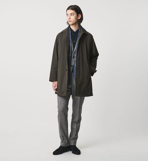 UNITED ARROWS「ピーチツイル バルマカーンコート 撥水」|ステンカラーコート|
