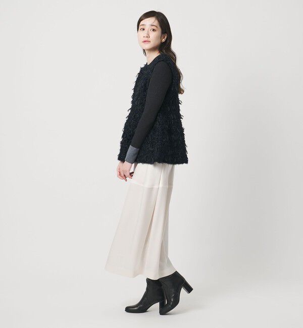 UNITED ARROWS「ミックスヤーン ペプラム ベスト」|ベスト・ジレ|