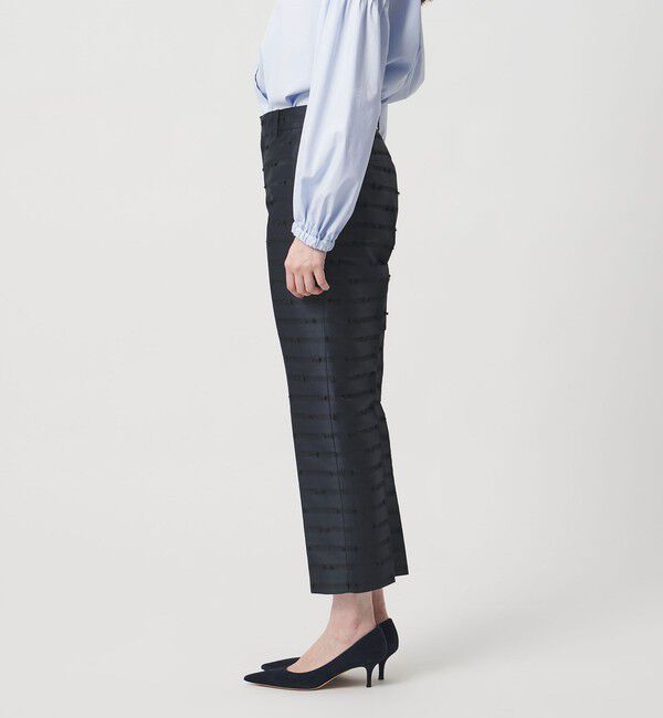 UNITED ARROWS「リボン カットジャガード パンツ」|スラックス|