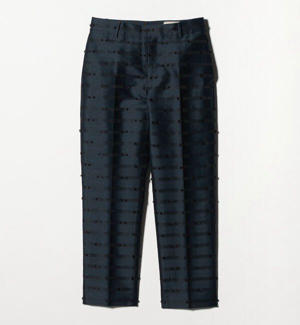 UNITED ARROWS「リボン カットジャガード パンツ」|スラックス|