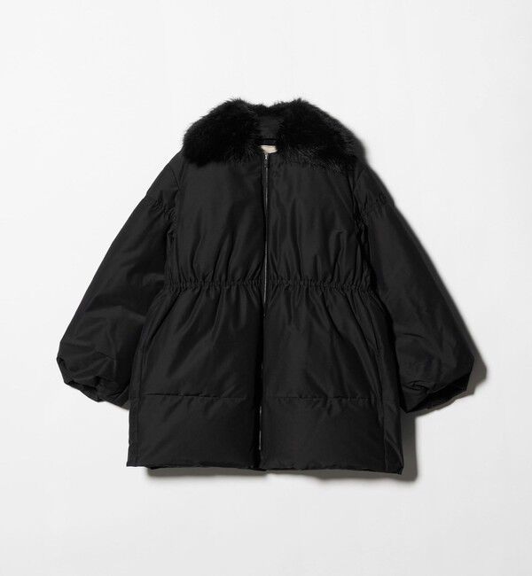 UNITED ARROWS「ペプラム ミドル ダウンコート」|ダウン|