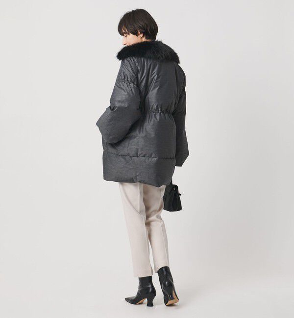 UNITED ARROWS「ペプラム ミドル ダウンコート」|ダウン|