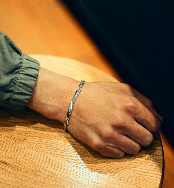 UNITED ARROWS green label relaxing「＜green label relaxing＞ID チェーン ブレスレット」|ブレスレット・バングル|SILVER