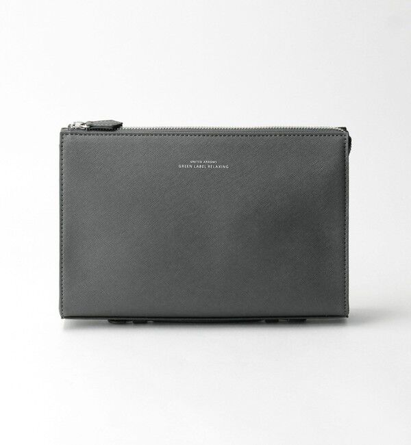 UNITED ARROWS green label relaxing「レザーライク サフィアーノ クラッチ バッグ」|クラッチバッグ|