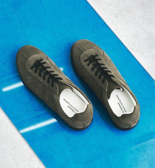UNITED ARROWS green label relaxing「【別注】＜GERMAN TRAINeR＞GLR ジャーマントレーナー スエード スニーカー」|スニーカー|DK.GREEN