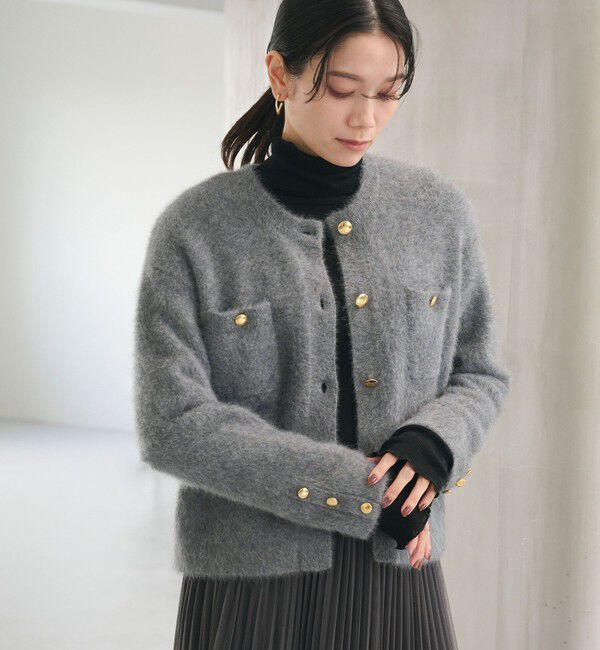 UNITED ARROWS green label relaxing「デイリーエリートカーデ」|カーディガン|MD.GRAY