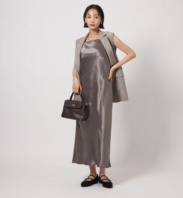 UNITED ARROWS green label relaxing「サテン キャミソール ワンピース」|ワンピース|MOCA