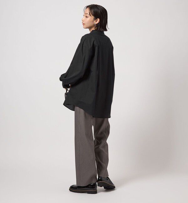 UNITED ARROWS green label relaxing「［size SHORTあり］フリルネック ブラウス」|シャツ・ブラウス|