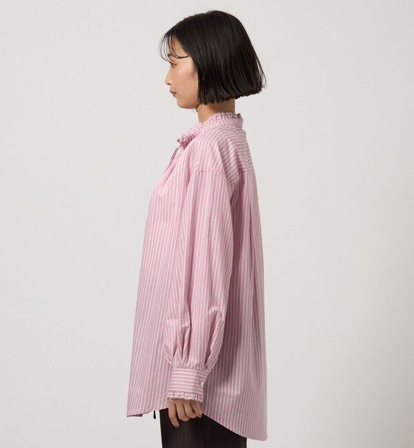 UNITED ARROWS green label relaxing「［size SHORTあり］フリルネック ブラウス」|シャツ・ブラウス|