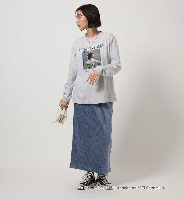 UNITED ARROWS green label relaxing「【別注】＜GOOD ROCK SPEED＞LIFE PC ロングスリーブ Tシャツ ミディアムグレー」|Tシャツ・カットソー|