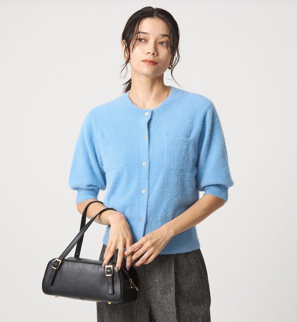 UNITED ARROWS green label relaxing「フラッフフェザー ショートスリーブ ニット カーディガン -ウォッシャブル-」|カーディガン|LT.BLUE