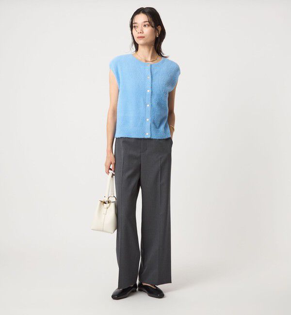 UNITED ARROWS green label relaxing「フラッフフェザー 2WAY フレンチスリーブ ニット -ウォッシャブル-」|ニット・セーター|