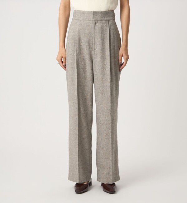 UNITED ARROWS green label relaxing「［size SHORTあり］メランジツイル パンツ -ウォッシャブル-」|スラックス|