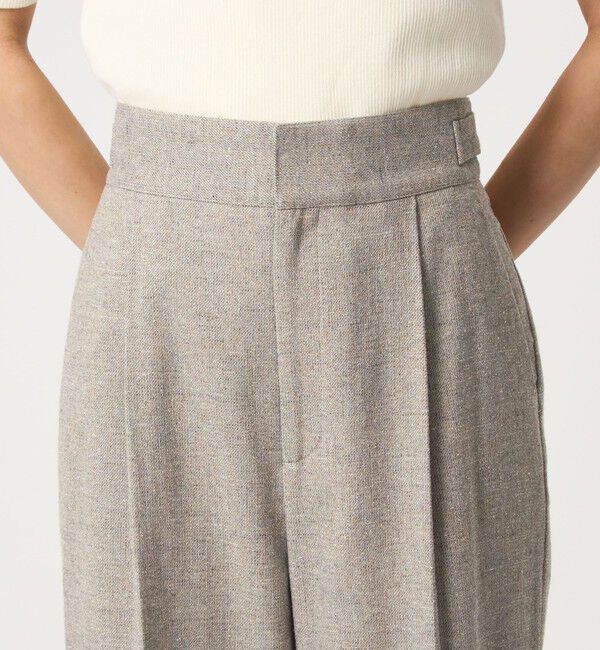 UNITED ARROWS green label relaxing「［size SHORTあり］メランジツイル パンツ -ウォッシャブル-」|スラックス|