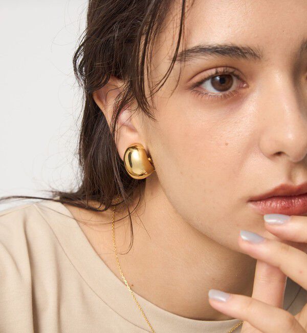 UNITED ARROWS green label relaxing「＜Kenneth Jay Lane＞オーバルイヤリング」|イヤリング|