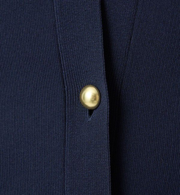UNITED ARROWS green label relaxing「フォルム ゴールドカラーボタン ニット カーディガン ウォッシャブル」|カーディガン|