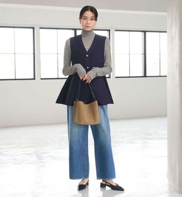 UNITED ARROWS green label relaxing「 ペプラム ジレ ニット プルオーバー -ウォッシャブル-」|ベスト・ジレ|