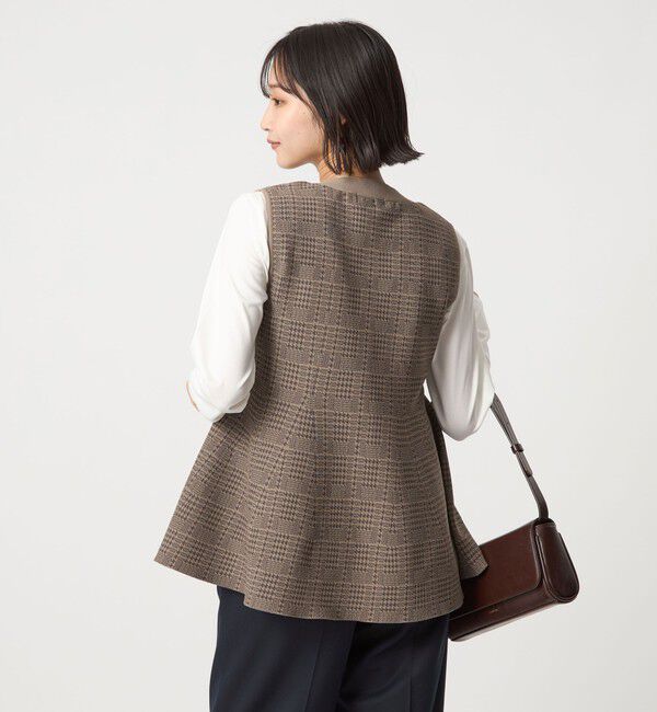 UNITED ARROWS green label relaxing「 ペプラム ジレ ニット プルオーバー -ウォッシャブル-」|ベスト・ジレ|