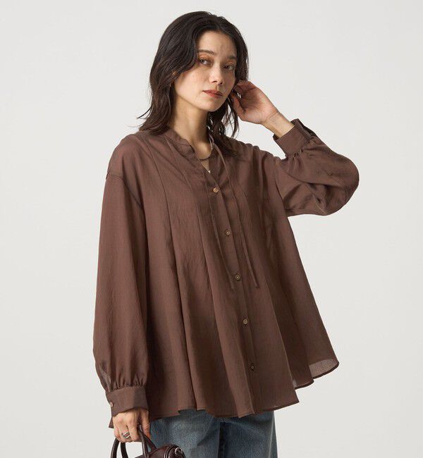 UNITED ARROWS green label relaxing「ミルフィーユフレアブラウス」|シャツ・ブラウス|