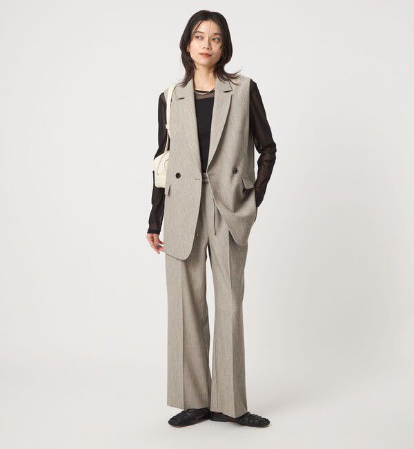 UNITED ARROWS green label relaxing「ツイードライク ジレ マシンウォッシャブル 帯電防止」|ベスト・ジレ|