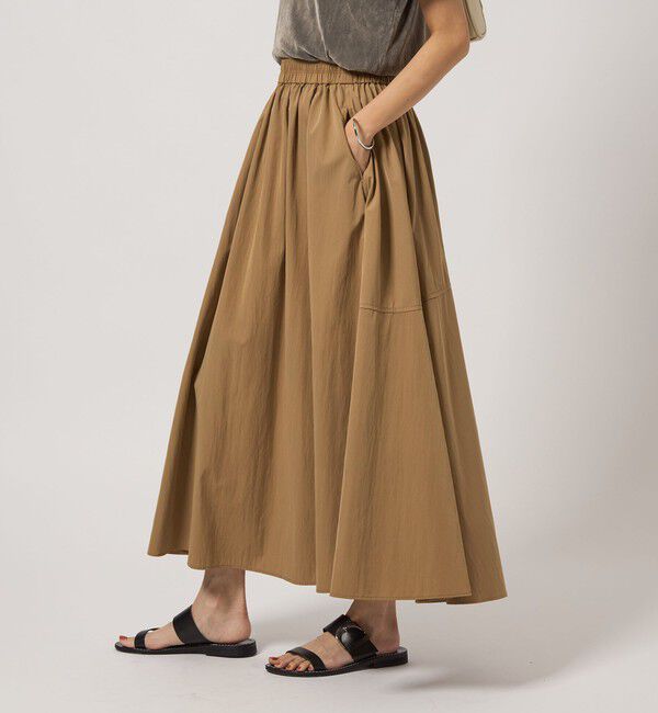 UNITED ARROWS green label relaxing「ボリューム ギャザー スカート」|フレア|