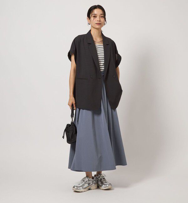 UNITED ARROWS green label relaxing「ボリューム ギャザー スカート」|フレア|