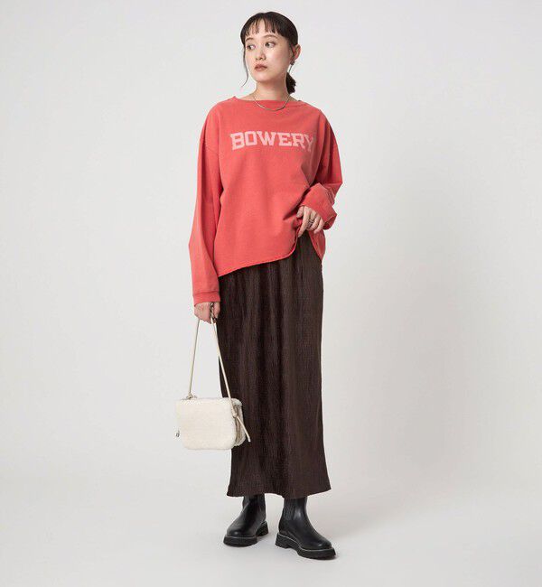 UNITED ARROWS green label relaxing「［size SHORTあり］クレープベロア タイト スカート」|タイト|