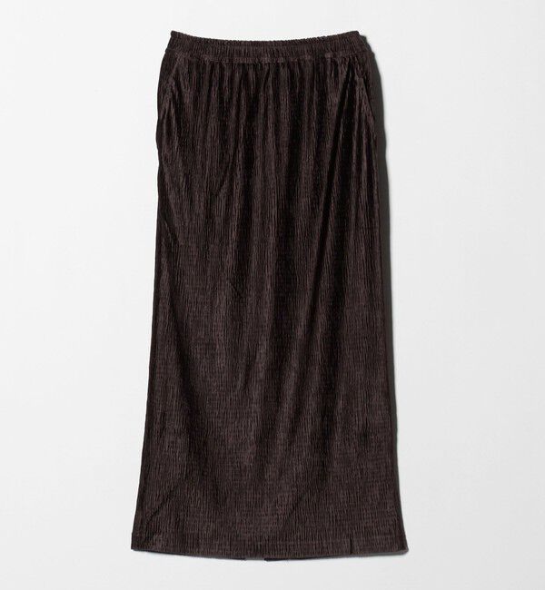 UNITED ARROWS green label relaxing「［size SHORTあり］クレープベロア タイト スカート」|タイト|