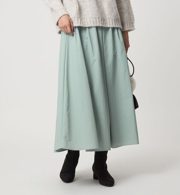 UNITED ARROWS green label relaxing「タック フレア スカート」|フレア|