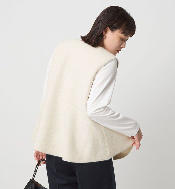 UNITED ARROWS green label relaxing「FOXブレンド セッケツ ニット ジレ」|ベスト・ジレ|