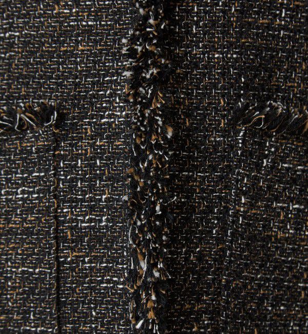 UNITED ARROWS green label relaxing「ミックスツイードライク ポケット ノーカラー ジャケット」|ノーカラージャケット|