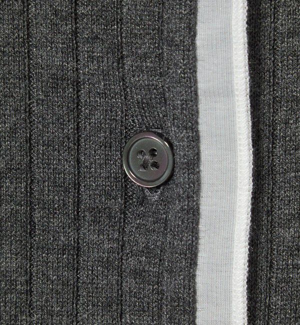 EMMEL REFINES「＜EMMEL REFINES＞EM レイヤーリブ ボタン ニット」|ニット・セーター|