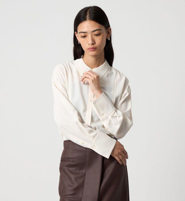EMMEL REFINES「＜EMMEL REFINES＞EM レイヤー トロミ シャツ」|シャツ・ブラウス|