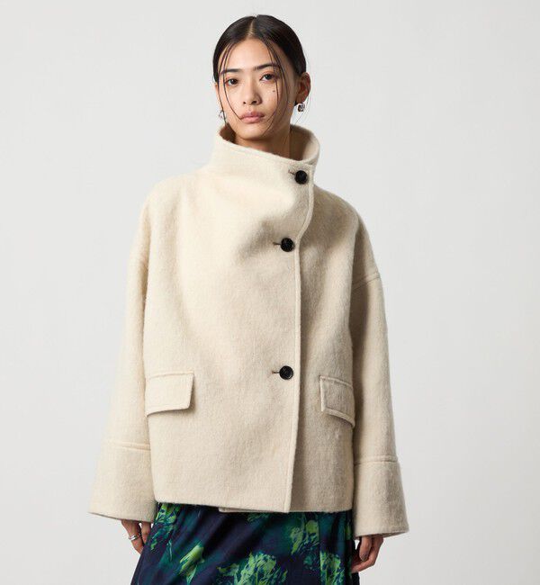 EMMEL REFINES「＜EMMEL REFINES＞EM スタンド シャギー ショートコート」|その他|