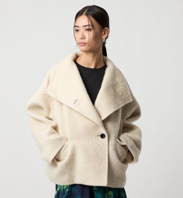 EMMEL REFINES「＜EMMEL REFINES＞EM スタンド シャギー ショートコート」|その他|