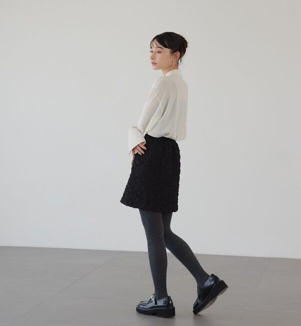 EMMEL REFINES「＜EMMEL REFINES＞EM フクレジャカード ミニスカート」|スカート|