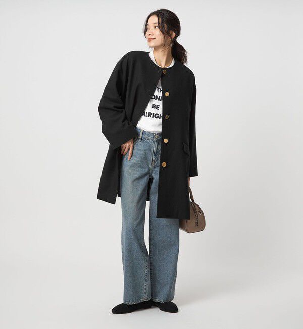 UNITED ARROWS green label relaxing「【別注】＜Traditional Weatherwear＞LINTON ノーカラー コート」|ノーカラーコート|