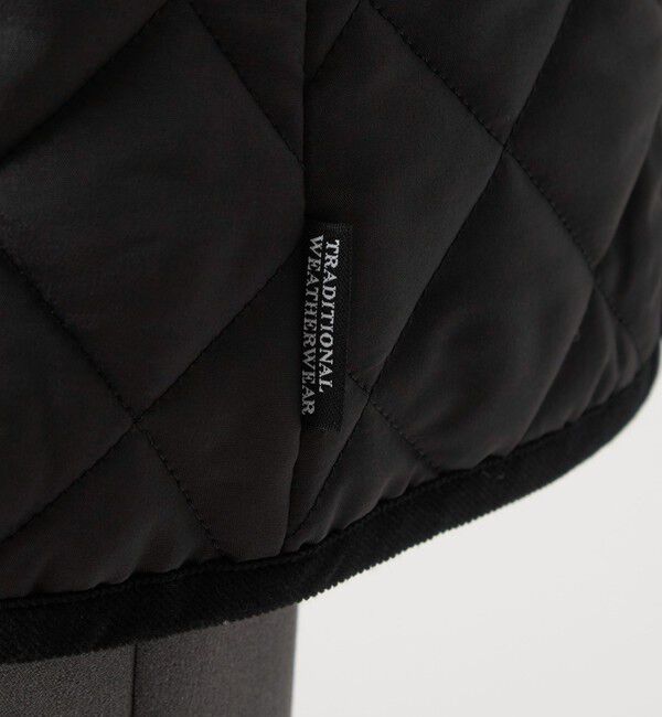 UNITED ARROWS green label relaxing「【別注】＜Traditional Weatherwear＞ARKLEY Aライン  キルティング  ミドル  コート」|ノーカラーコート|