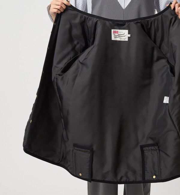 UNITED ARROWS green label relaxing「【別注】＜Traditional Weatherwear＞ARKLEY Aライン  キルティング  ミドル  コート」|ノーカラーコート|