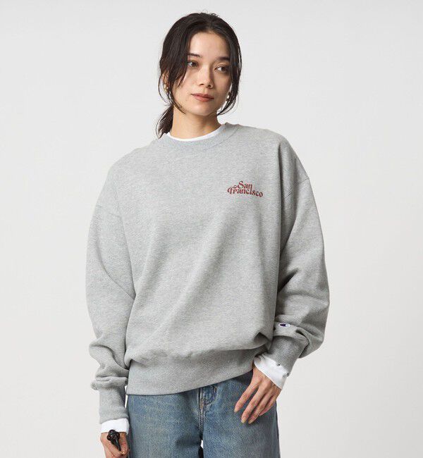 UNITED ARROWS green label relaxing「【別注】＜Champion＞オーバーサイズ スウェット」|スウェット・ジャージ|MD.GRAY