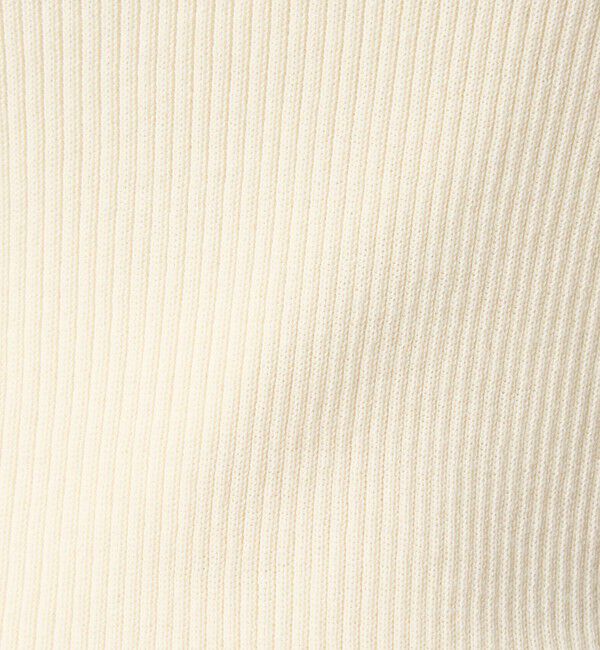 UNITED ARROWS green label relaxing「＜1_OF MINE＞リブ クルーネック 5分袖 ニット プルオーバー」|ニット・セーター|