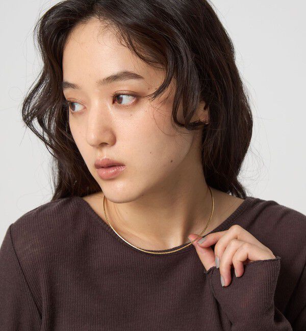 UNITED ARROWS green label relaxing「メタリックライン ネックレス」|ネックレス|