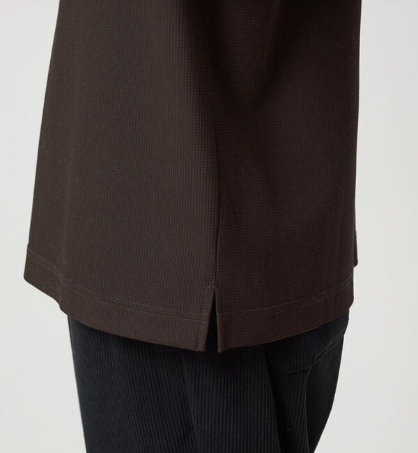 UNITED ARROWS green label relaxing「KIVANC ノーカラー 長袖 Tシャツ -ストレッチ-」|Tシャツ・カットソー|